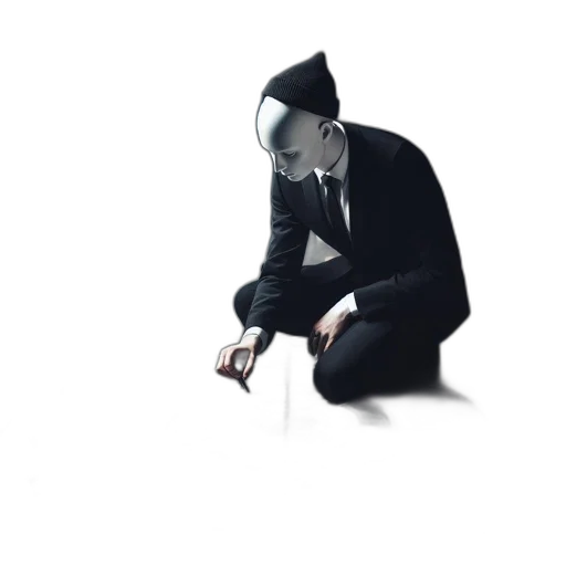 mask, robot, staff, jacket, concept art, 3d render, cyberpunk, comic book art transparent PNG cut-out