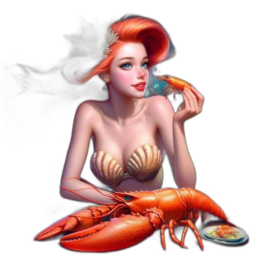 food, jewelry, fantasy art, concept art, photorealistic, pixel art, underwater, red transparent PNG cut-out