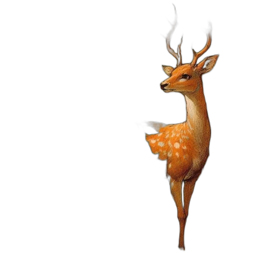 animal, crown, creature, staff, concept art, 3d render, fantasy art, photorealistic transparent PNG cut-out