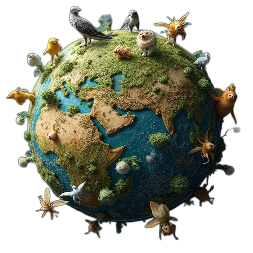 concept art, 3d render, outer space, cover transparent PNG cut-out