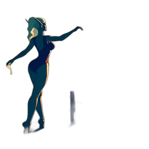 dress, robot, staff, creature, concept art, pixel art, 3d render, anime transparent PNG cut-out
