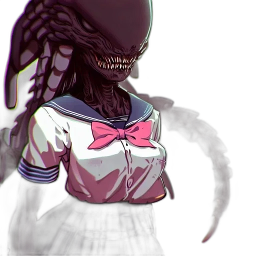creature, mask, dress, face, concept art, pixel art, anime, 3d render transparent PNG cut-out