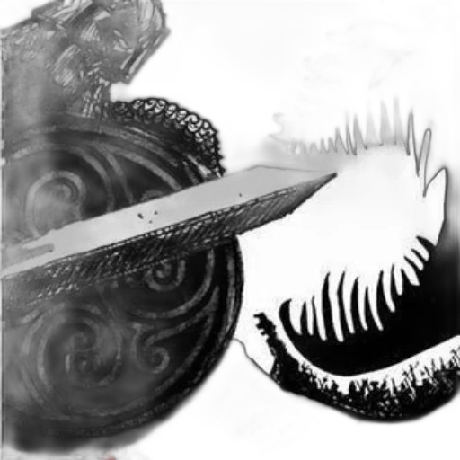 dragon, hair, sword, mask, concept art, fantasy art, photorealistic, comic book art transparent PNG cut-out