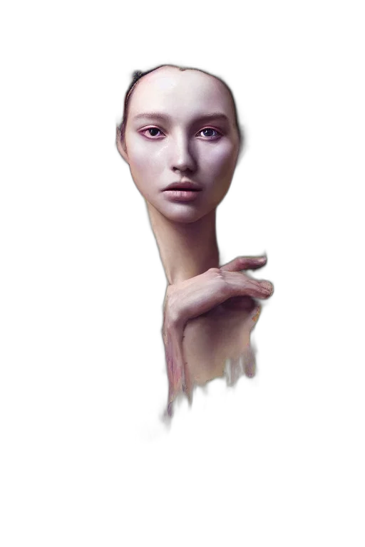 face, jewelry, mask, hair transparent PNG cut-out