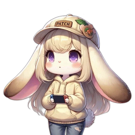 hat, staff, jacket, animal, pixel art, anime, cartoon, concept art transparent PNG cut-out