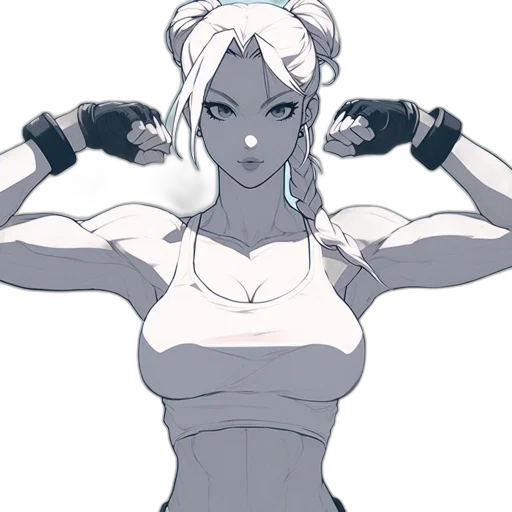 weapon, anime, concept art, comic book art, pixel art, animated, female, character transparent PNG cut-out