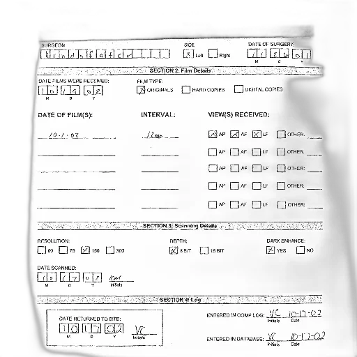 medical, form, titled, patient, information, sections, details, film transparent PNG cut-out