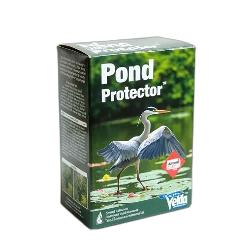 box, velda, pond, protector, displayed, against, white, background transparent PNG cut-out