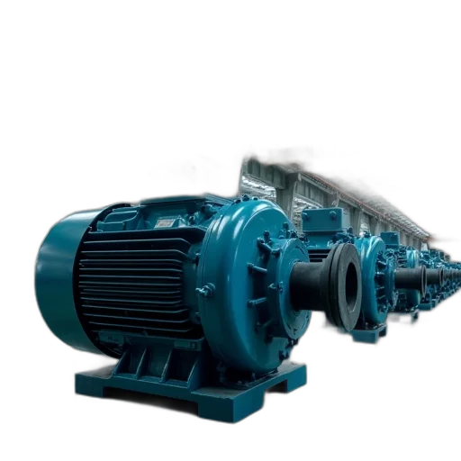 3d render, large, vacuum, motors transparent PNG cut-out