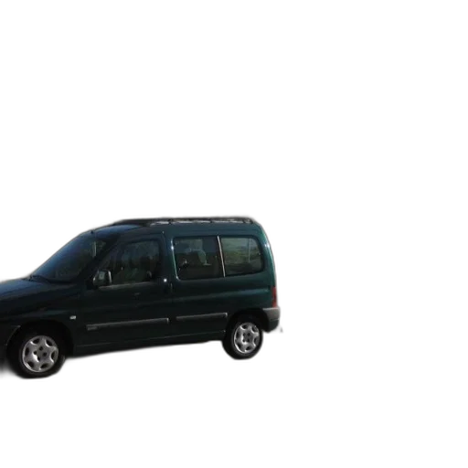 car, staff, 3d render, photorealistic, green, suv, parked, side transparent PNG cut-out