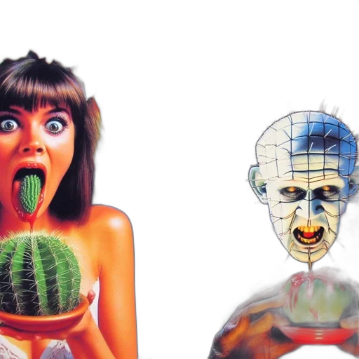 mask, face, concept art, vaporwave, photorealistic, artistic, rendition, vhs transparent PNG cut-out
