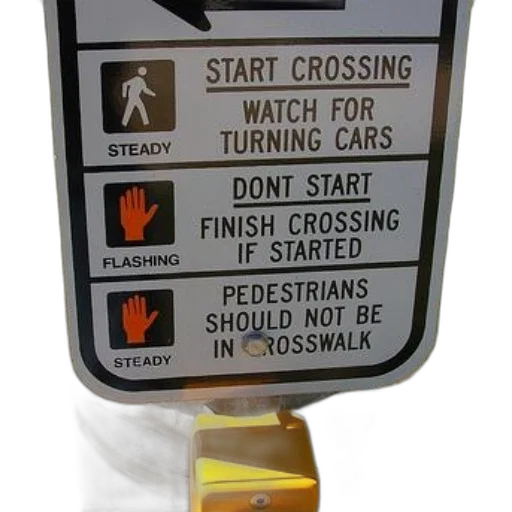 sign, says, start, crossing, illustration, person, walking transparent PNG cut-out