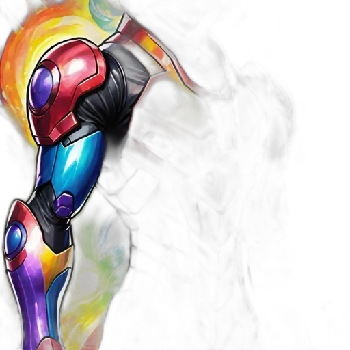 weapon, mask, staff, robot, concept art, fantasy art, 3d render, comic book art transparent PNG cut-out