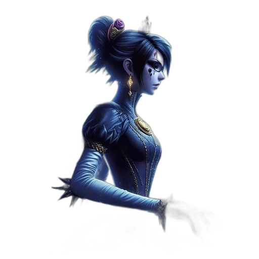 robot, staff, mask, crown, concept art, fantasy art, comic book art, cyberpunk transparent PNG cut-out