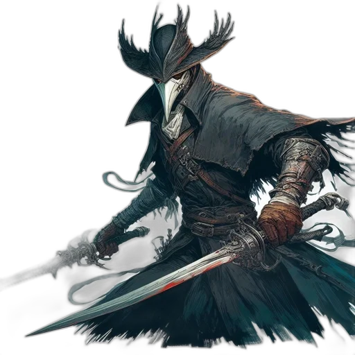 sword, weapon, mask, staff, concept art, fantasy art, comic book art, watercolor transparent PNG cut-out