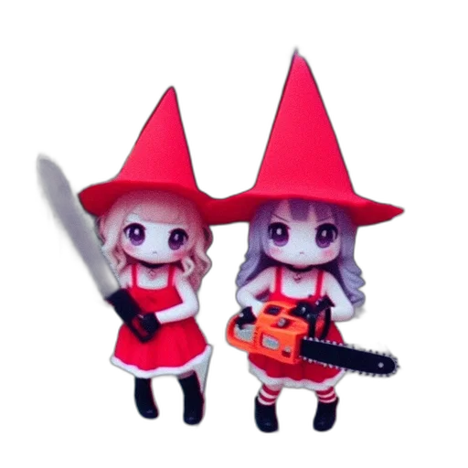 staff, hat, weapon, 3d render, pixel art, concept art, fantasy art, red transparent PNG cut-out