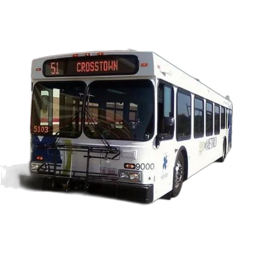 photorealistic, 3d render, concept art, white, bus, number, parked, front transparent PNG cut-out