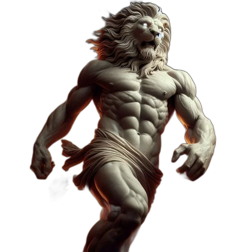 creature, animal, concept art, fantasy art, photorealistic, comic book art, colossal, statue transparent PNG cut-out