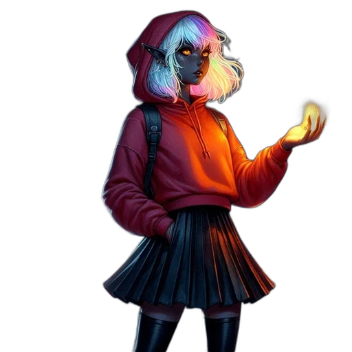 jacket, mask, creature, dress, concept art, fantasy art, 3d render, pixel art transparent PNG cut-out