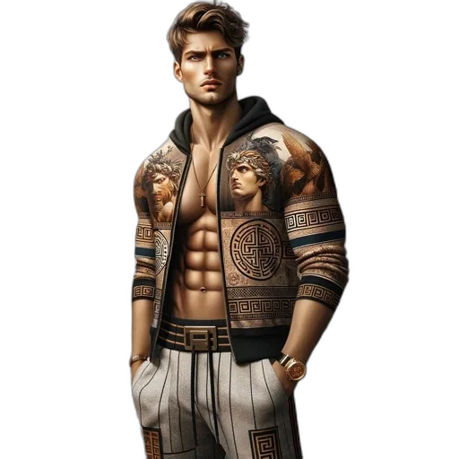 jacket, concept art, fantasy art, cyberpunk, 3d render, digital, illustration, features transparent PNG cut-out