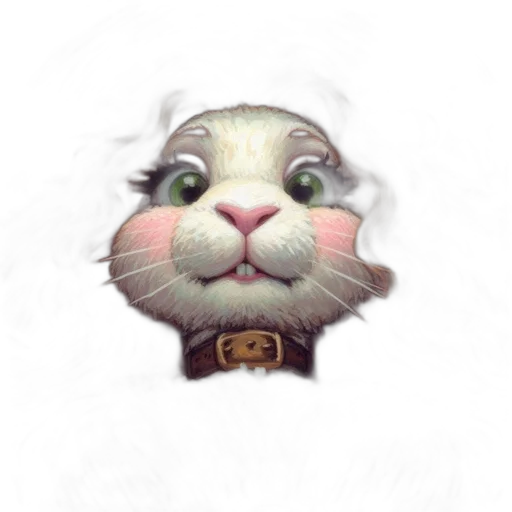 face, staff, animal, creature, photorealistic, concept art, 3d render, fantasy art transparent PNG cut-out