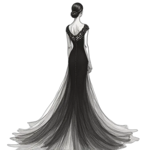 dress, crown, jewelry, hair, concept art, fantasy art, pixel art, pencil sketch transparent PNG cut-out