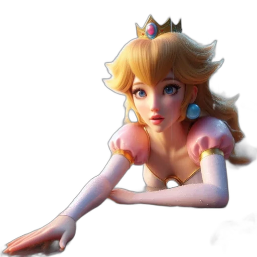 crown, dress, face, 3d render, concept art, photorealistic, fantasy art, animated transparent PNG cut-out