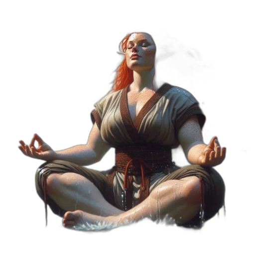 face, dress, concept art, fantasy art, photorealistic, 3d render, earth tones, woman transparent PNG cut-out
