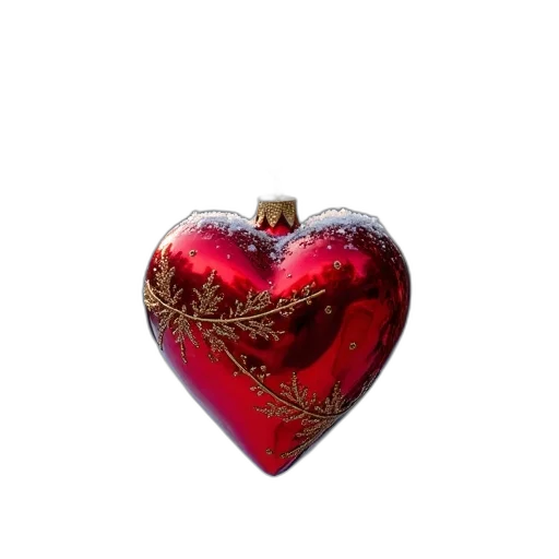 jewelry, crown, photorealistic, 3d render, oil painting, christmas, heart, ornament transparent PNG cut-out