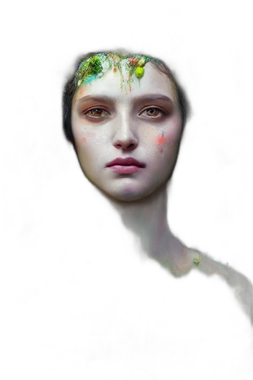 face, crown, mask, creature transparent PNG cut-out