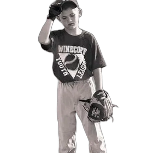 young, baseball, player, wearing, winecoff, youth, league, shirt transparent PNG cut-out