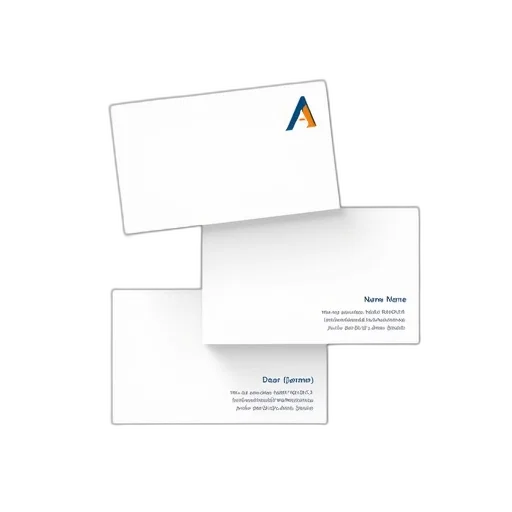 staff, set, three, white, business, cards, company, logo transparent PNG cut-out