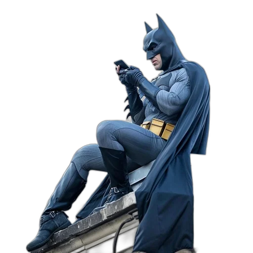 staff, shoes, concept art, comic book art, 3d render, batman, dressed, his transparent PNG cut-out