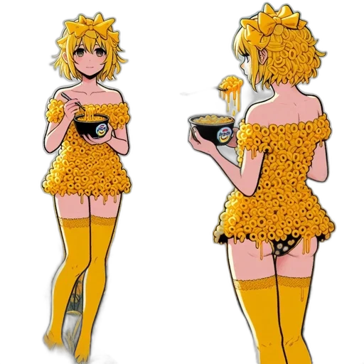dress, flower, concept art, pixel art, cartoon, anime, golden, monochrome transparent PNG cut-out