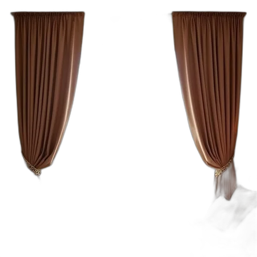 furniture, umbrella, crown, staff, 3d render, photorealistic, concept art, earth tones transparent PNG cut-out