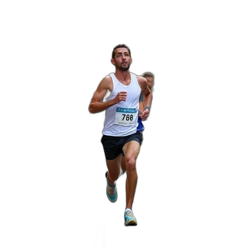 group, runners, participating, race, city, street, wearing, various transparent PNG cut-out