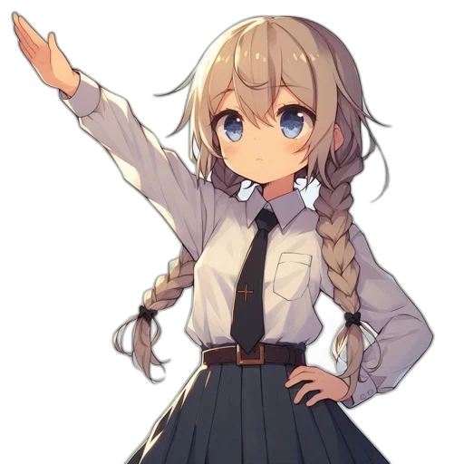 staff, weapon, dress, sword, anime, pixel art, concept art, cartoon transparent PNG cut-out