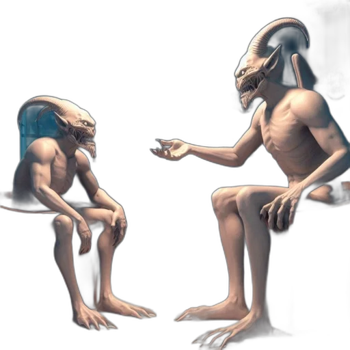 creature, mask, animal, concept art, fantasy art, 3d render, outer space, potential transparent PNG cut-out