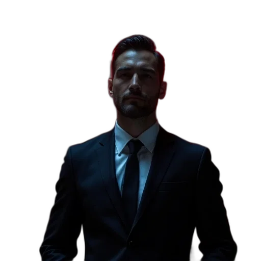 staff, jacket, face, robot transparent PNG cut-out