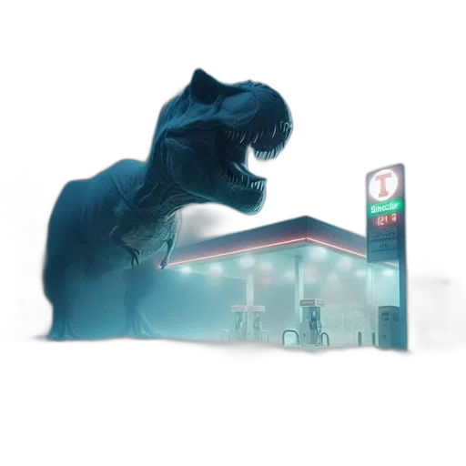 animal, dragon, car, creature, concept art, vaporwave, photorealistic, 3d render transparent PNG cut-out