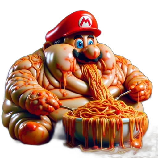 food, animal, creature, hat, concept art, 3d render, photorealistic, red transparent PNG cut-out