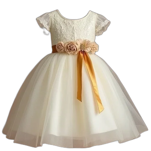 dress, crown, jewelry, 3d render transparent PNG cut-out