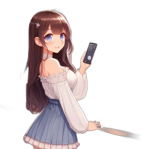 dress, staff, weapon, robot, anime, pixel art, fantasy art, concept art transparent PNG cut-out