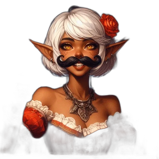 face, mask, staff, fantasy art, concept art, photorealistic, pixel art, elf-like transparent PNG cut-out