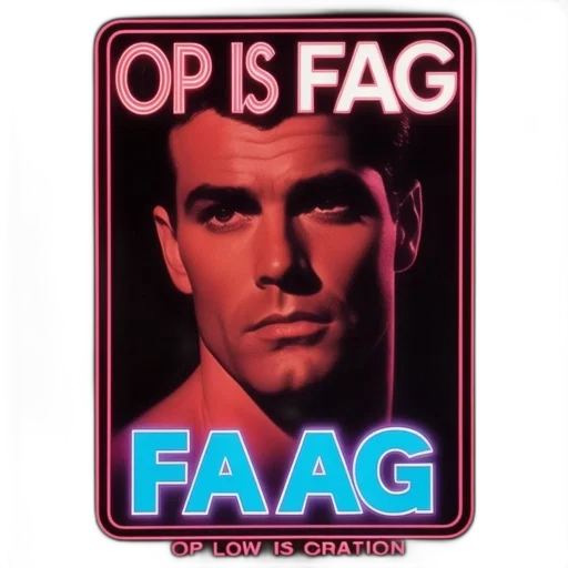 face, weapon, jacket, vaporwave, cyberpunk, neon lights, close-up, graphic transparent PNG cut-out