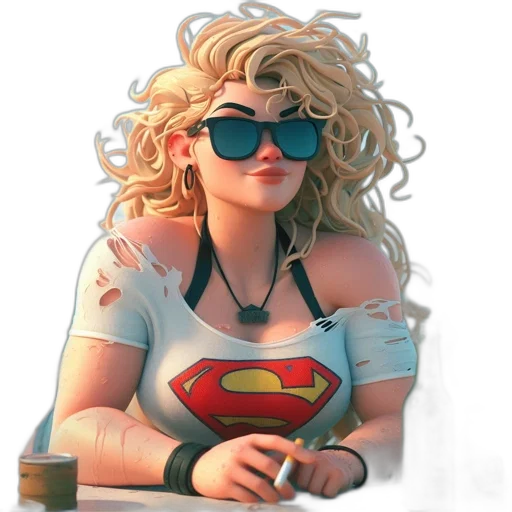 jewelry, comic book art, concept art, cartoon, pixel art, animated, female, sporting transparent PNG cut-out