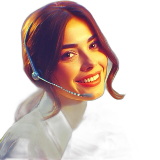 photorealistic, oil painting, cartoon, 3d render, outer space, female, employee, smiles transparent PNG cut-out
