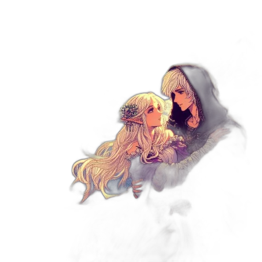 creature, watercolor, pixel art, concept art, fantasy art, fog, fire, snow transparent PNG cut-out
