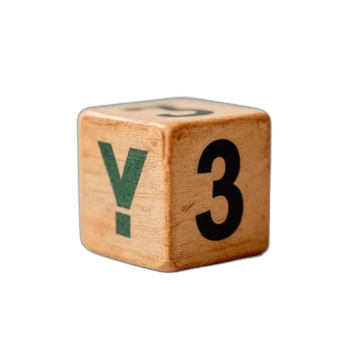 furniture, 3d render, toy, cube, has, number transparent PNG cut-out