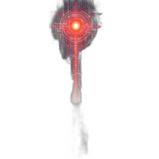 robot, sword, weapon, staff, concept art, pixel art, cyberpunk, fantasy art transparent PNG cut-out